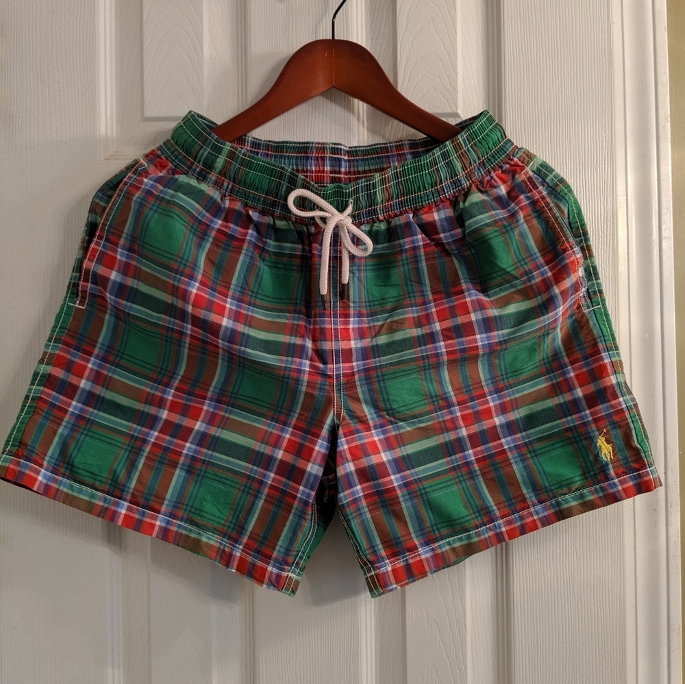 Polo Ralph Lauren Plaid Men's Bathing Suit